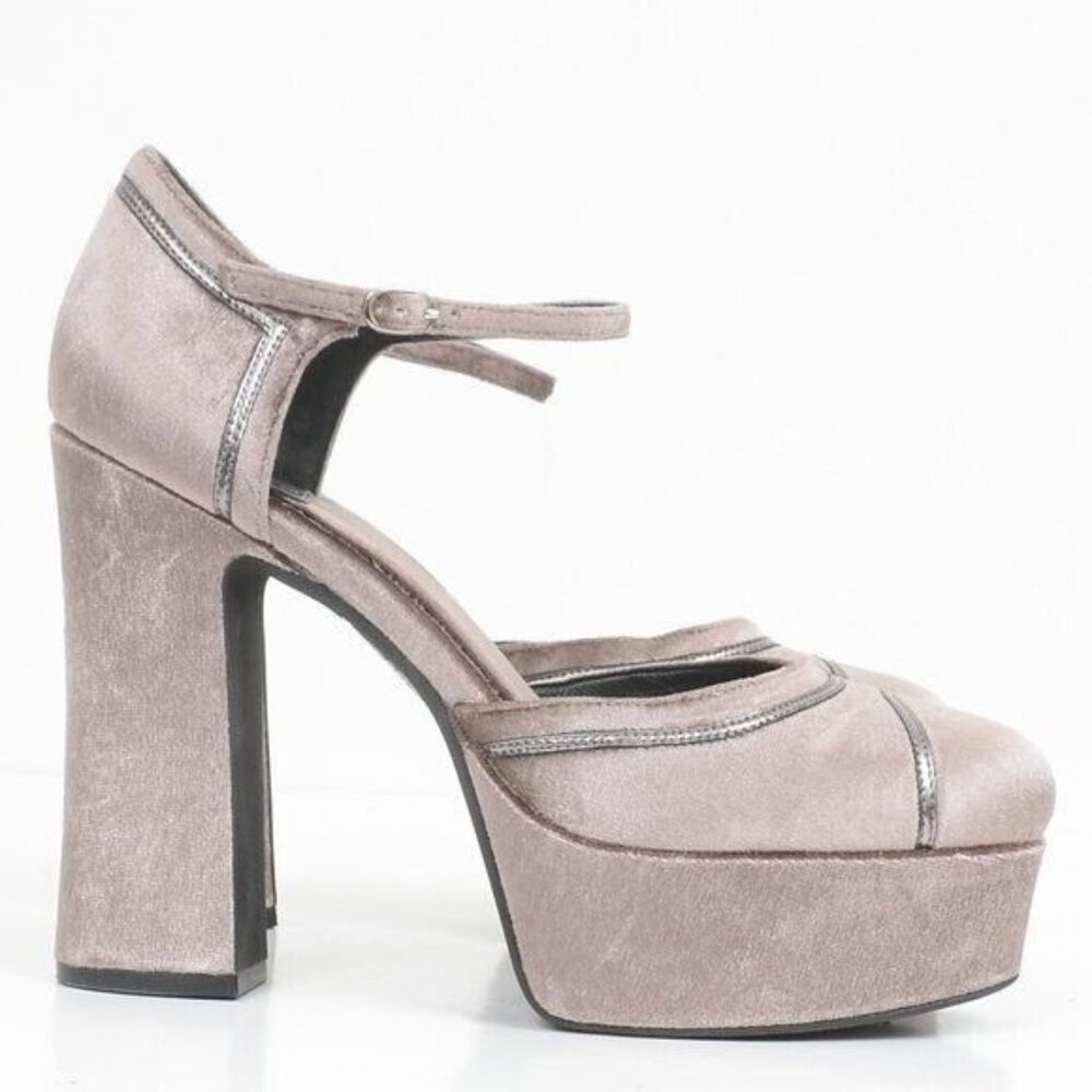 Jeffrey Campbell Low Down Platform Pump Chunky High Heels Size 9.5 Whimsigoth
